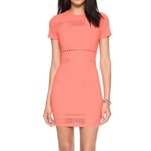 Elizabeth and James Peach Ari Cocktail Dress- 4